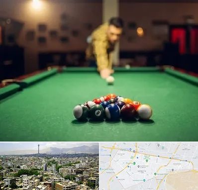 باشگاه بیلیارد در منطقه 8 تهران