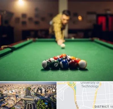 باشگاه بیلیارد در استاد معین 