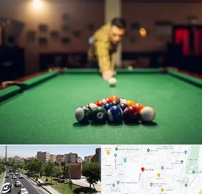 باشگاه بیلیارد در شهرک آزمایش