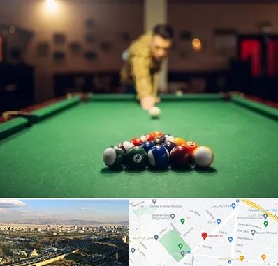 باشگاه بیلیارد در هنگام