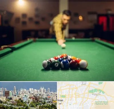 باشگاه بیلیارد در شرق تهران 