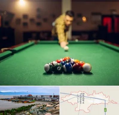 باشگاه بیلیارد در بندر ترکمن