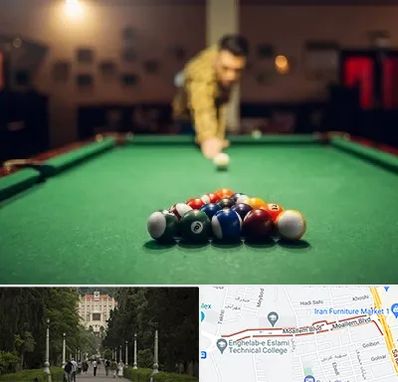 باشگاه بیلیارد در بلوار معلم رشت