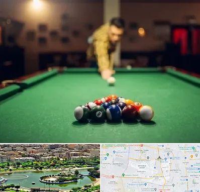 باشگاه بیلیارد در منطقه 9 تهران