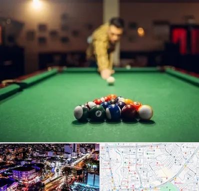 باشگاه بیلیارد در منظریه رشت