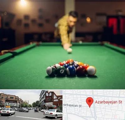 باشگاه بیلیارد در خیابان آذربایجان