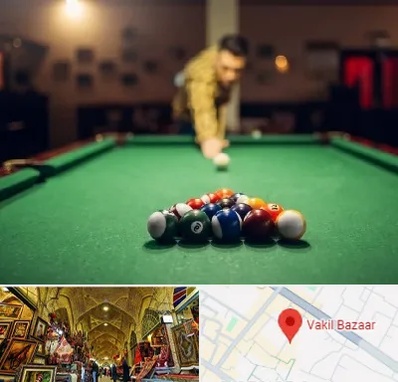 باشگاه بیلیارد در بازار وکیل شیراز