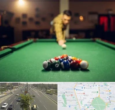 باشگاه بیلیارد در منطقه 17 تهران