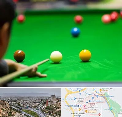 باشگاه اسنوکور در معالی آباد شیراز