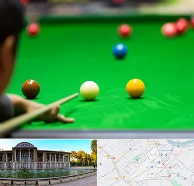 باشگاه اسنوکور در عفیف آباد شیراز