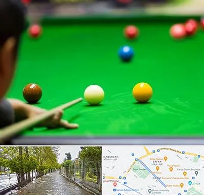 باشگاه اسنوکور در خیابان ارم شیراز