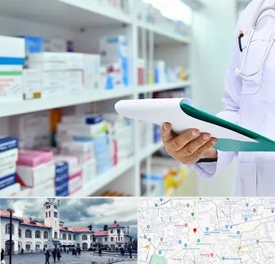 داروخانه در میدان شهرداری رشت