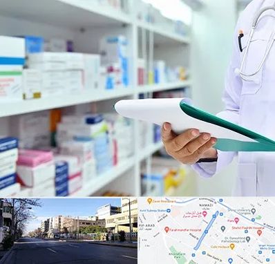 داروخانه در خیابان ملاصدرا شیراز