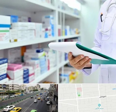 داروخانه در خیابان دامپزشکی