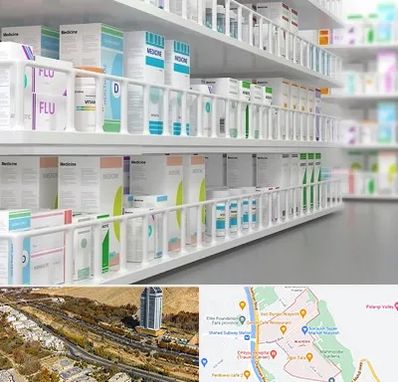 داروخانه شبانه روزی در خیابان نیایش شیراز