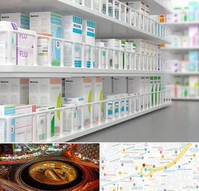 داروخانه شبانه روزی در میدان ولیعصر