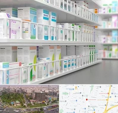 داروخانه شبانه روزی در آیت الله کاشانی