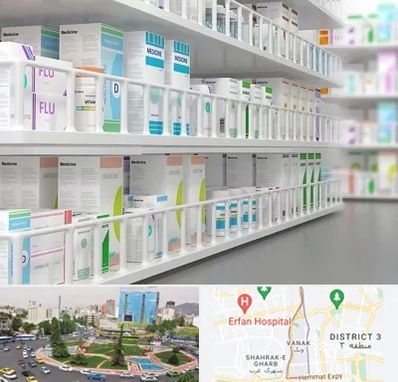 داروخانه شبانه روزی در ونک 