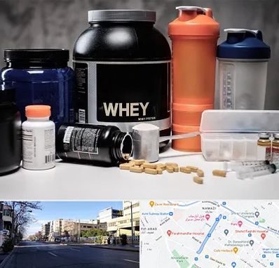 فروشگاه مکمل بدنسازی در خیابان ملاصدرا شیراز