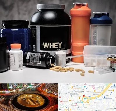 فروشگاه مکمل بدنسازی در میدان ولیعصر