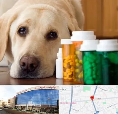 داروخانه دامپزشکی در نصف راه تبریز