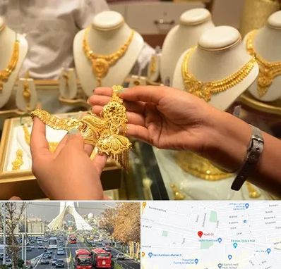 طلا فروشی در خیابان آزادی
