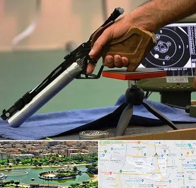 مربی تیراندازی در منطقه 9 تهران