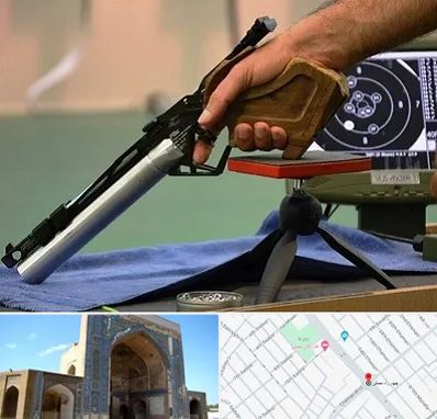 مربی تیراندازی در مصلی مشهد