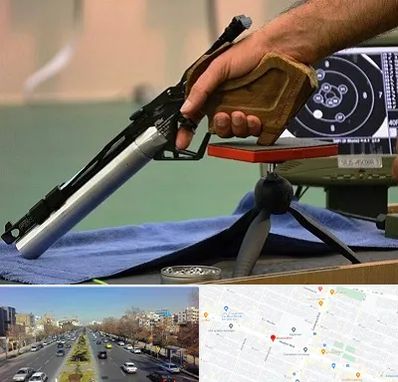 مربی تیراندازی در بلوار معلم مشهد