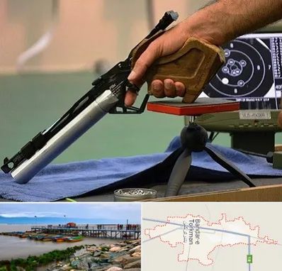 مربی تیراندازی در بندر ترکمن
