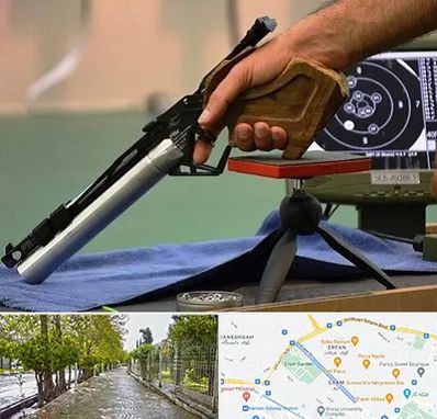 مربی تیراندازی در خیابان ارم شیراز