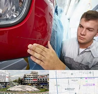 تشخیص رنگ خودرو در مرکز تهران