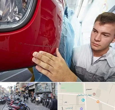تشخیص رنگ خودرو در چهارراه استانبول