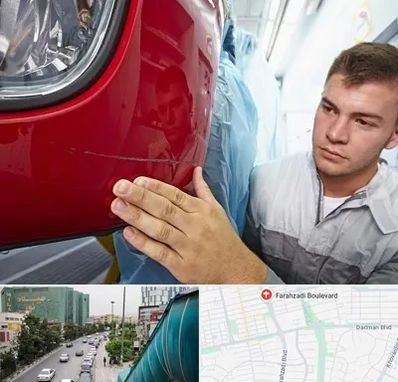 تشخیص رنگ خودرو در بلوار فرحزادی