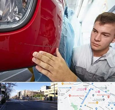 تشخیص رنگ خودرو در خیابان ملاصدرا شیراز