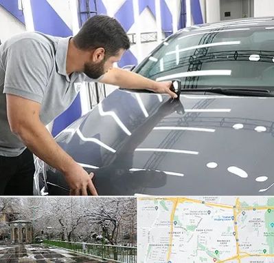 کارشناس رنگ خودرو در باغ فیض