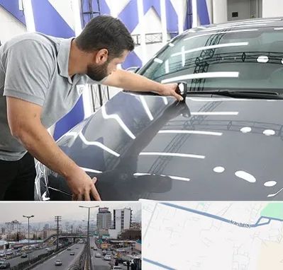 کارشناس رنگ خودرو در بلوار ارتش