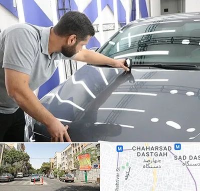 کارشناس رنگ خودرو در چهارصد دستگاه