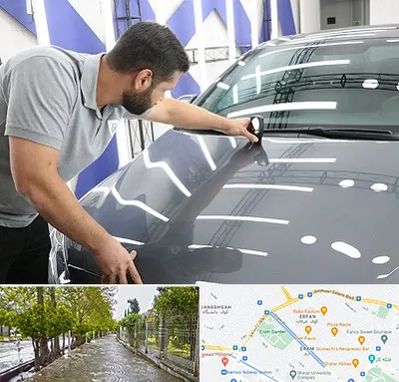 کارشناس رنگ خودرو در خیابان ارم شیراز