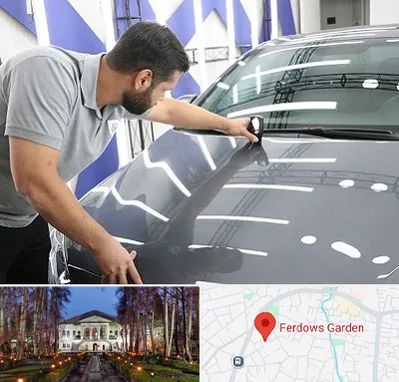 کارشناس رنگ خودرو در باغ فردوس