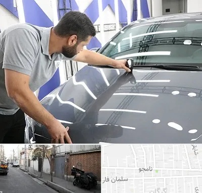 کارشناس رنگ خودرو در خیابان نامجو