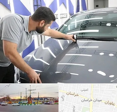 کارشناس رنگ خودرو در میدان خراسان
