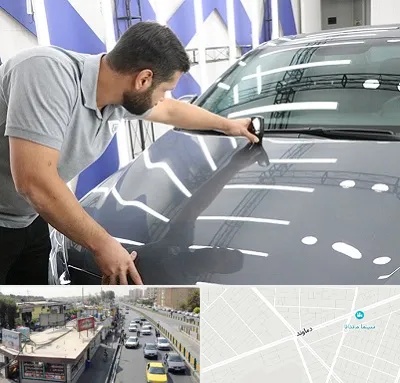 کارشناس رنگ خودرو در خیابان دماوند