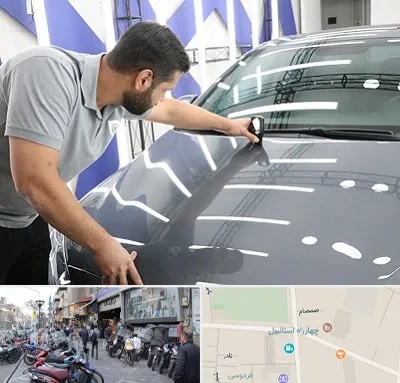 کارشناس رنگ خودرو در چهارراه استانبول