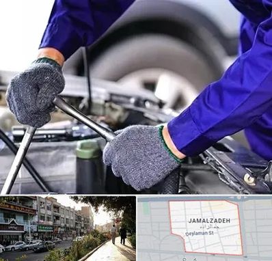 کارشناس سلامت خودرو در خیابان جمالزاده
