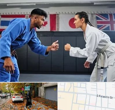 باشگاه دفاع شخصی در خیابان فلسطین