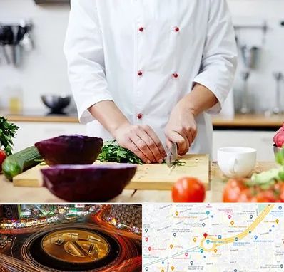 تهیه غذا در میدان ولیعصر