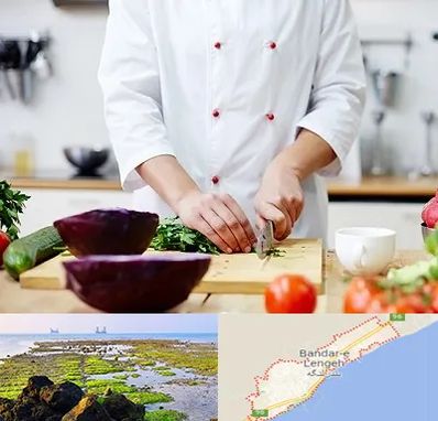 تهیه غذا در بندرلنگه