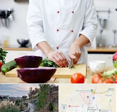 تهیه غذا در باغستان کرج