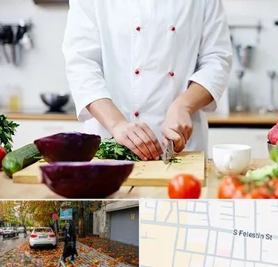 تهیه غذا در خیابان فلسطین